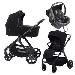 Детская коляска 3 в 1 Espiro Only 2025 и автокресло Pi Graphite 410 stylish black / Графитовый (Graphite 117)