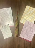 Катаная свеча красная в змеиной коже. Активация Силы + ПОДАРОК