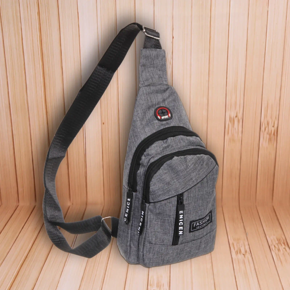 Сумка - мессенджер «Element - hit», цвет серый, два отделения, 30*17*5см