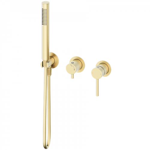Смеситель для душевой системы встраиваемый WONZON & WOGHAND STICK, Брашированное золото (WW-838017-BG)