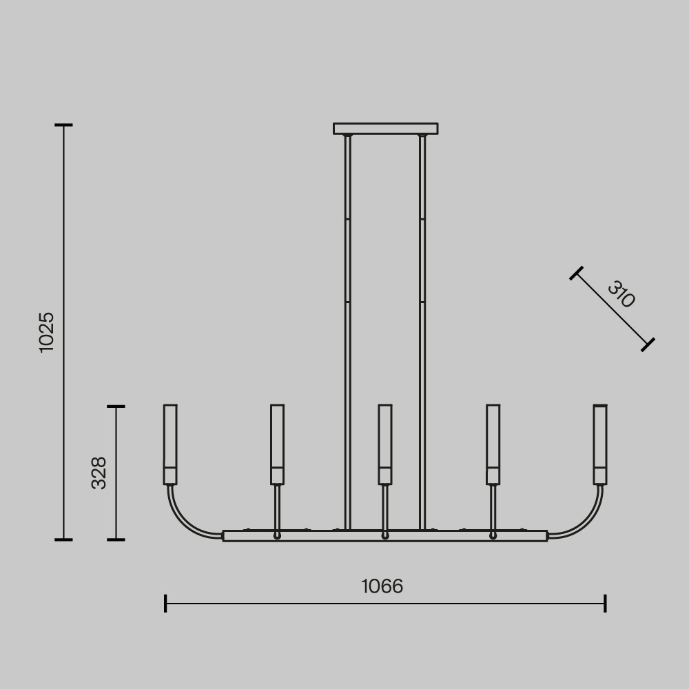 Подвесной светильник Maytoni Deja Vu MOD423CL-08C
