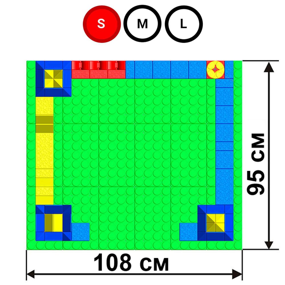 Набор GigaBloks 7,5: Крепость на платформе