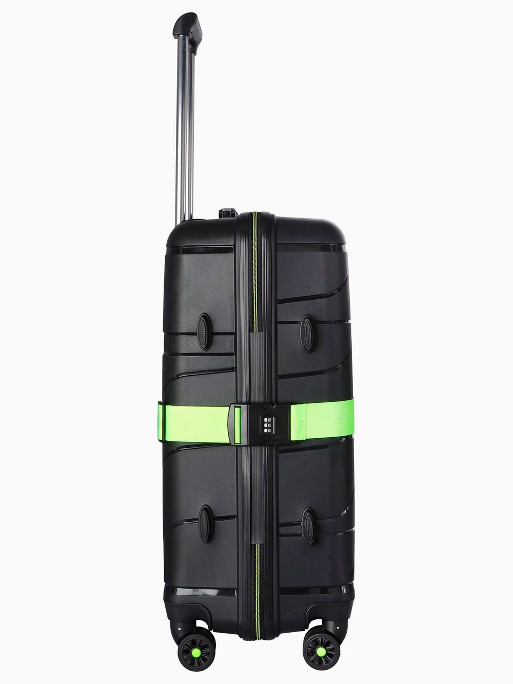 Чемодан 463 / С ремнем / Полипропилен