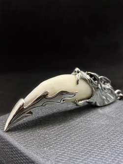 Кулон оберег амулет Настоящий Волчий Клык Зуб Волка талисман