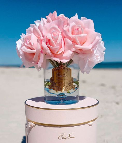 Большой букет розовых роз, Cote Noire