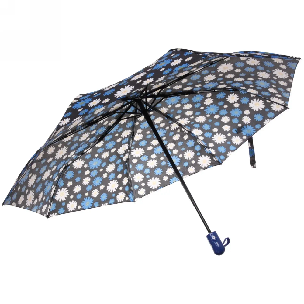 Зонт женский автомат «Ультрамарин - Эллегия», микс 6 цветов, 8 спиц, d-96см, длина в слож. виде 28см