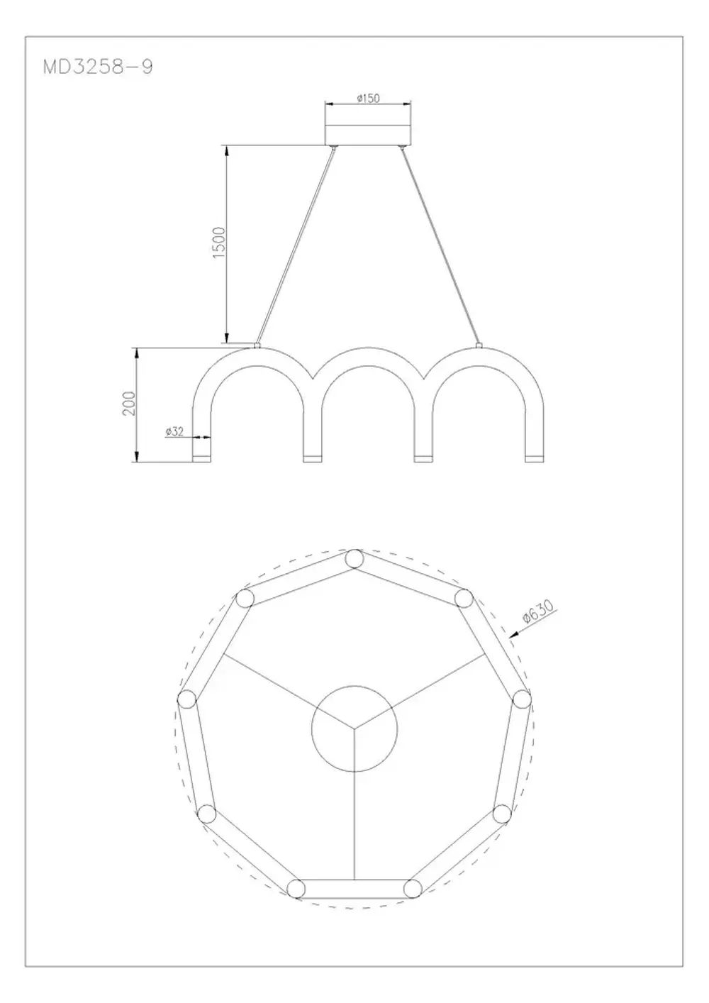 Подвесная люстра Arte Lamp