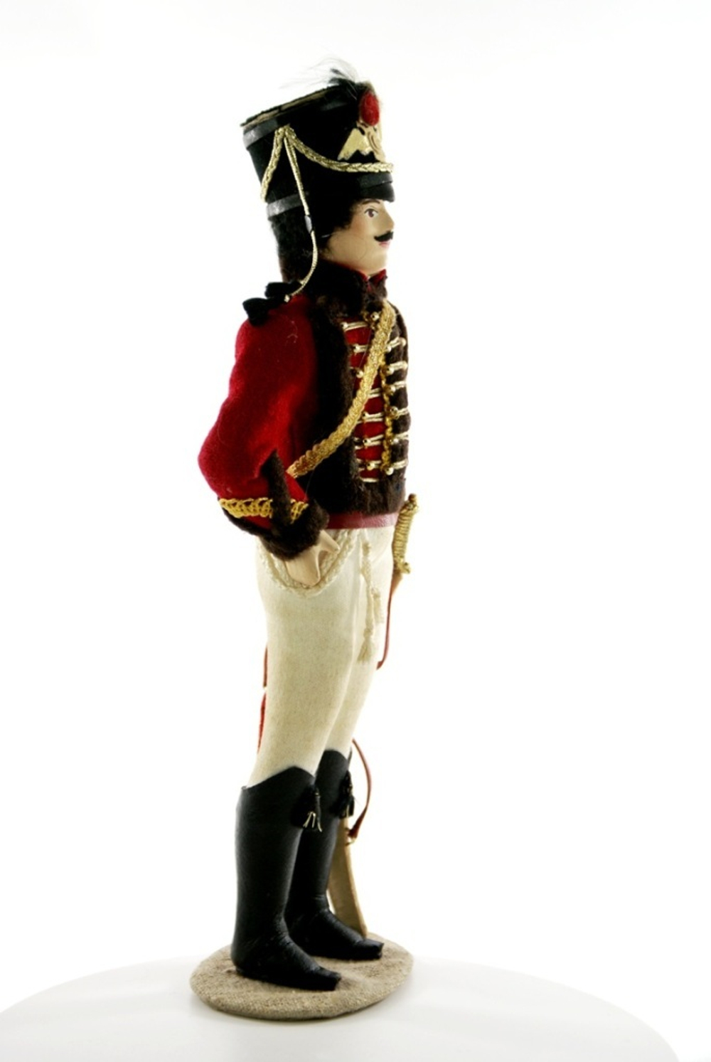 Кукла коллекционная гусар Денис Давыдов, 19 век, Россия