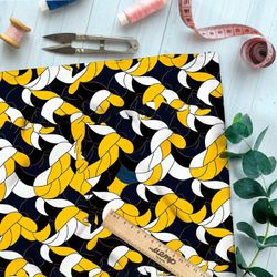 Ткань Ниагара Софт золотистый штамп