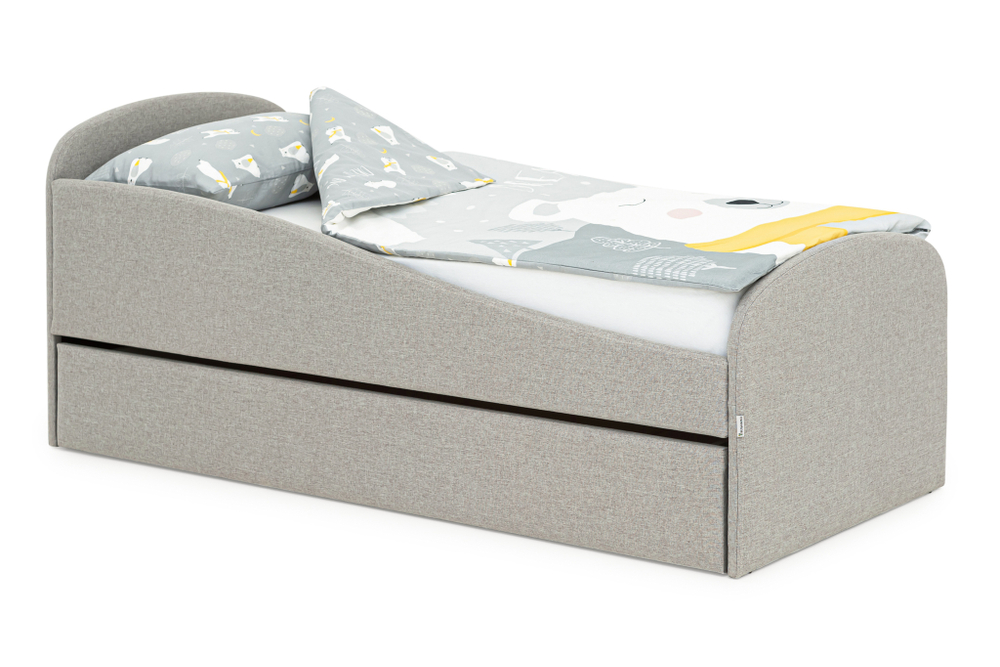 Детская мягкая кровать с ящиком Бельмарко Letmo халва рогожка