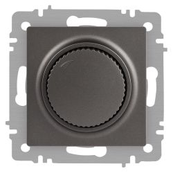 Светорегулятор Intro Accent 6-401-07 поворотный, 600Вт 230В, IP20, СУ, графит