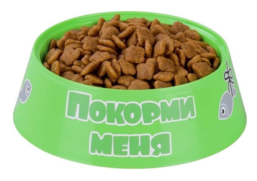 Миска для кошек &quot;Барсик&quot; 0,2л зелёная  (ООО ЗПИ Альтернатива)