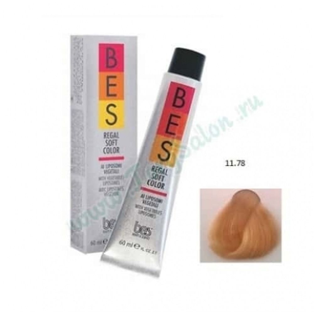 Безаммиачный краситель для волос «Специальный блондин - янтарный», 11.78, Regal Soft, BES, 60 мл.