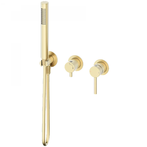 Смеситель для душевой системы встраиваемый WONZON & WOGHAND STICK WW-838017-BG золото брашированное