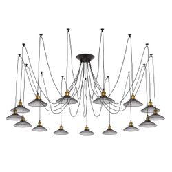 Citilux Эдисон CL451151 Люстра паук Венге Бронза