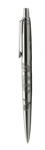 Шариковая ручка Parker Jotter Dragon Special Edition, цвет: St. Steel СT, стержень: Mblue в подарочной коробке