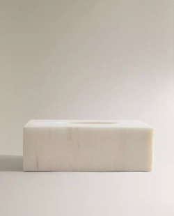 ZARA HOME САЛФЕТНИЦА ИЗ МРАМОРА, БЕЛЫЙ
