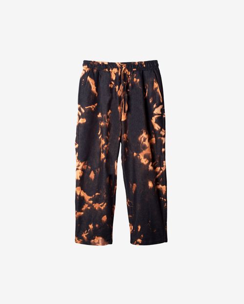 Брюки Sashina Bleach Tie-Dye черные