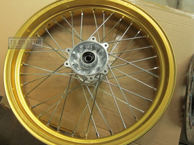 44650-KZZ-C01 (44650-KZZ-C00). WHEEL SUB ASSY,FR. GOLD COLOR. Honda CRF250M