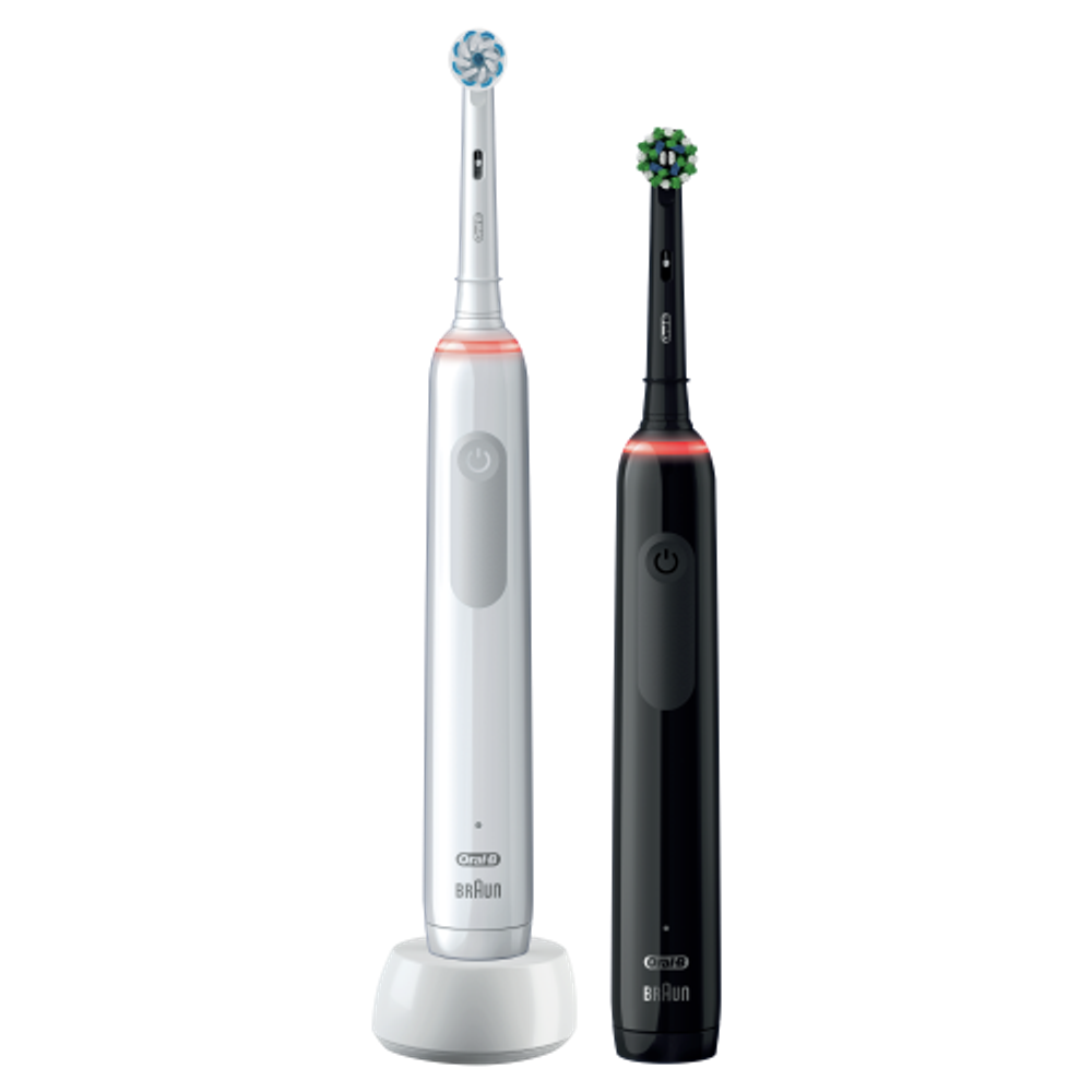 Набор электрических зубных щеток ORAL-B Pro 3 Duo/D505.523.3H Черная+Белая 3 режима тип 3772