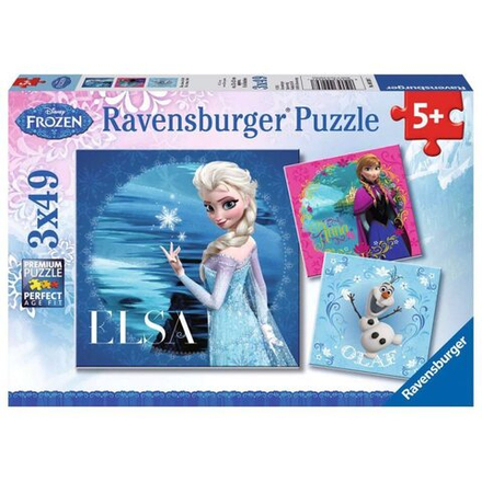 Ravensburger - Холодное сердце. Анна, Эльза и Олаф 3 x 49 деталей. 092697