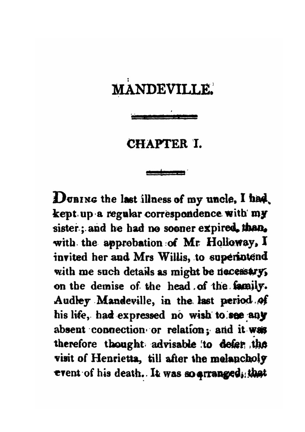 Mandeville: A tale of the seventeenth century in England. Volume 3 | William Godwin