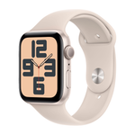 Умные часы Apple Watch SE 2 (2023) GPS, 44mm, Aluminium Case with Sport Band S/M, Starlight (Сияющая звезда)