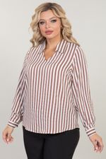Блузка 1172 синие полоски Novita (Акция)