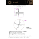 Подвесной светодиодный светильник Aployt Frania APL.017.07.48