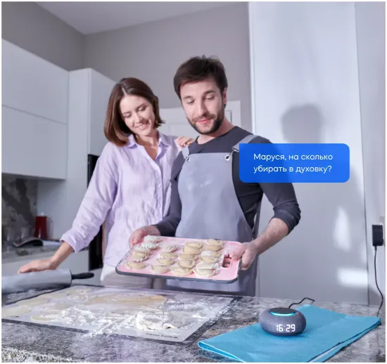 Умная колонка VK Капсула мини (с часами), хвойный зеленый