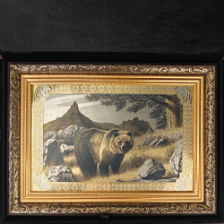 Гравюра "Медведь" (Златоуст)