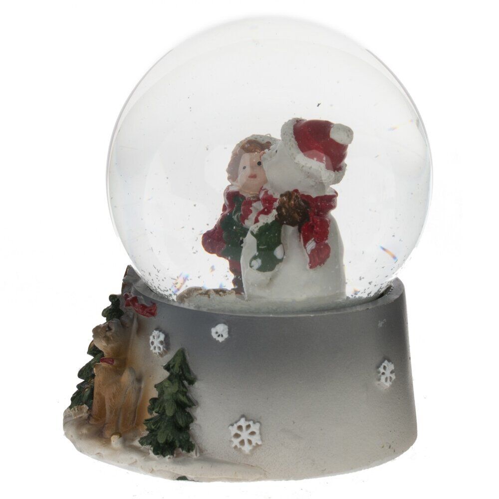 GAEM Фигурка декоративная "Снеговик" в стекл шаре, L7 W7 H8,5 см, 2в.