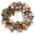 Венок хвойный «Сказочные ветви» d-40 см светодиодный, Белый