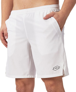 Мужские теннисные шорты Lotto Tech и 9" Shorts - bright white/all black
