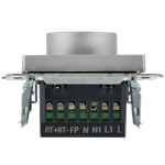 BRITE Термостат электронный с индикацией ТС10-1-БрА алюминий IEK