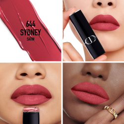 DIOR Rouge Dior - Помада для губ с долгим сроком носки, флакон с возможностью пополнения. оттенок 644 Sydney Satin, 3 g