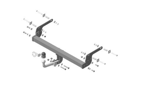 Фаркоп Motodor для Renault Duster с 2012. Nissan Terrano c 2014 (оцинкованный шар)(паспорт и сертификат в комплекте)(без электрики) 91710-A