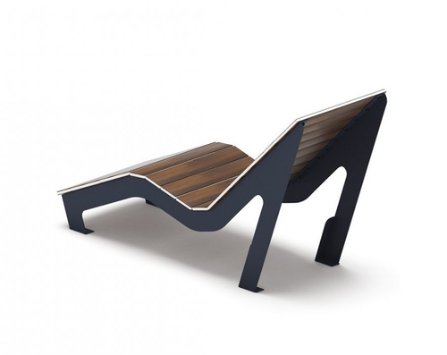 Шезлонг парковый (темный дуб) МФ 42.03.01 (под анкера)