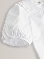 Блуза с коротким рукавом школьная для девочки Next 918-453, Белый