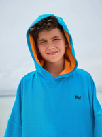 Пончо мохровое для мальчика Next E91-814, Синий