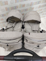 Коляска для двойни CARRELLO Connect CRL-5502 Cotton Beige