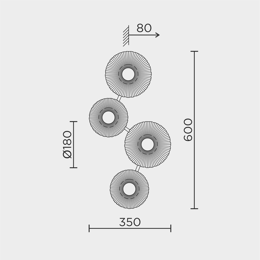 Настенный светодиодный светильник Modestyle MS.1503.04