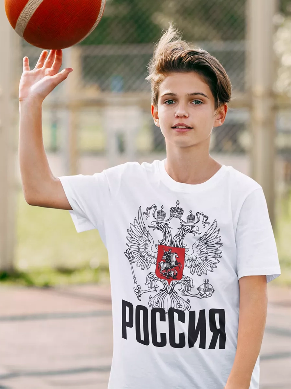 Футболка с гербом России