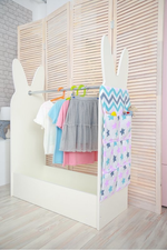 Вешалка Зайчик ЛДСП белый/белый