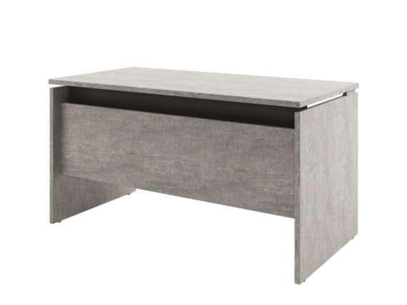 Стол прямой 1400х700х750 D-14 Бетон Чефалу светлый/Трюфель