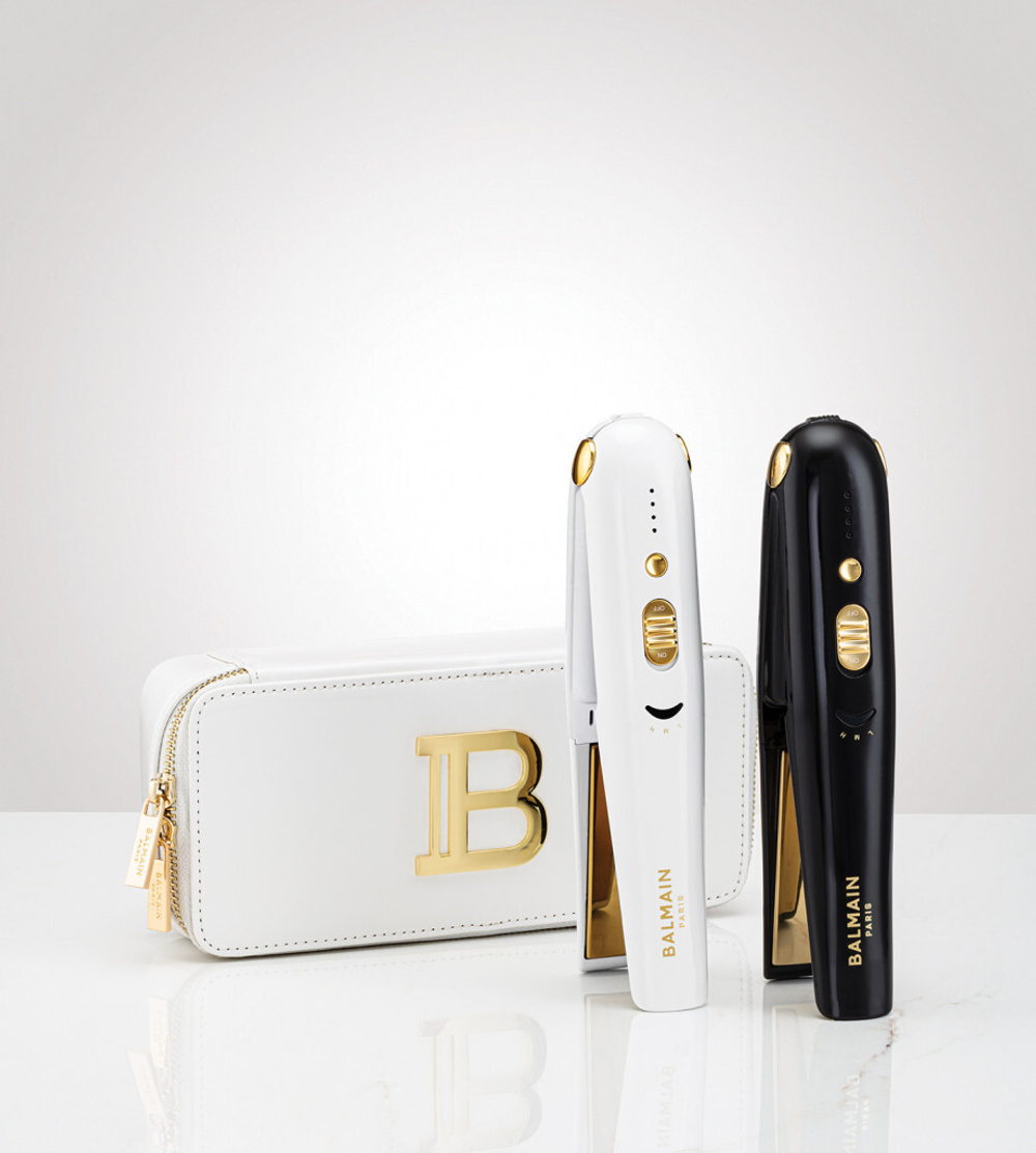 Balmain Hair Couture Утюжок беспроводной цвет белый + золотой B714 Limited Edition Cordless Straightener FW21 White Gold