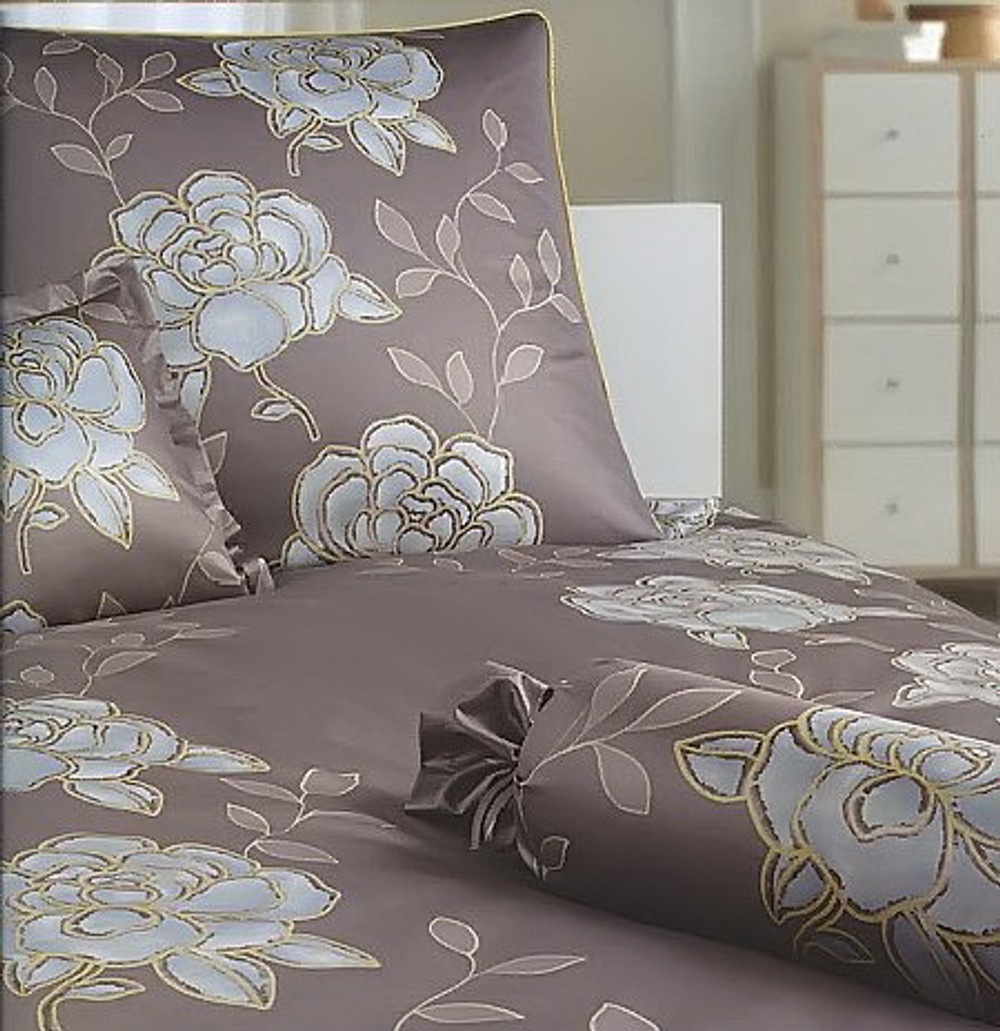 Наволочка 70x70 Elegante Palma коричневая