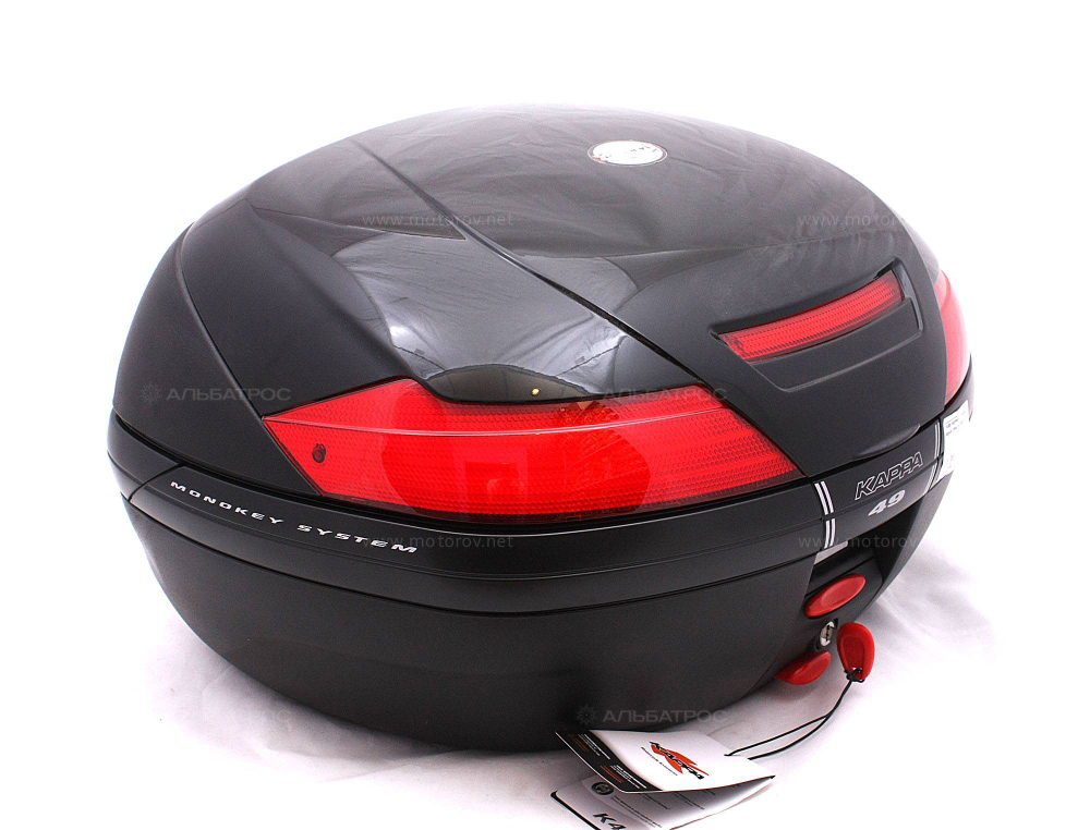 Кофр задний 47 л. с чёрной глянц. вставкой KAPPA