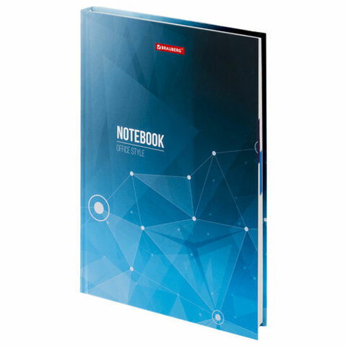 Блокнот БОЛЬШОЙ ФОРМАТ (215х295 мм) А4, 128 л., твердый, клетка, блок 4 цвета, BRAUBERG, "Бизнес", 111593 И