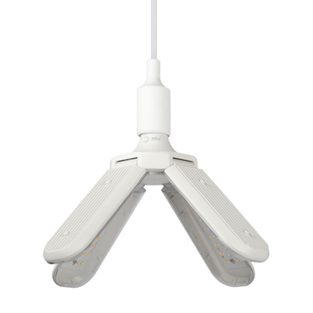 Фитолампа для растений светодиодная ЭРА GREEN LINE ФИТО-40W-PFR-E27-GR 4-х лепестковая полного спектра 40 Вт Е27 | Фитолампы Е27